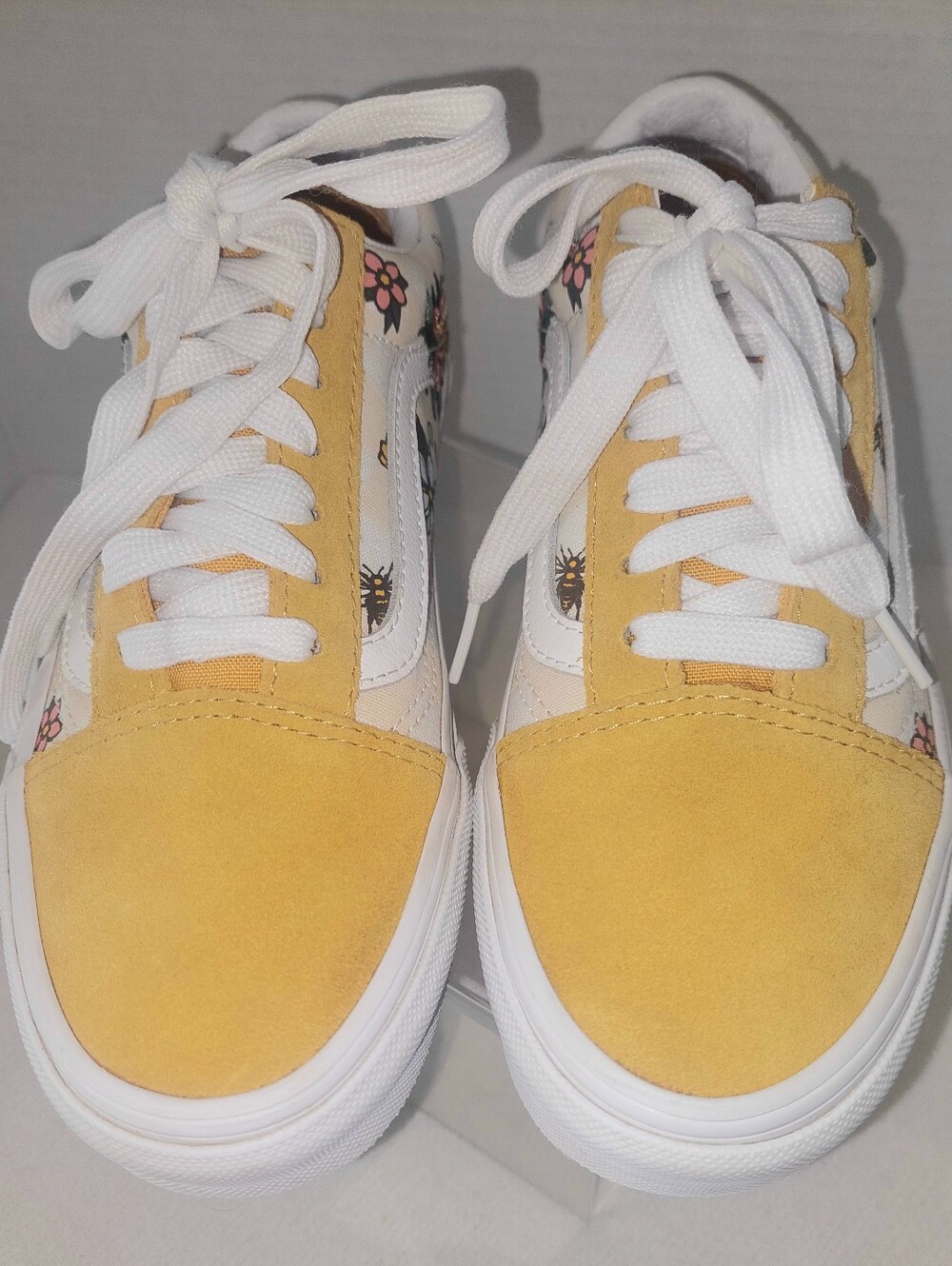 Vans Yellow Floral Low-Top Sneakers